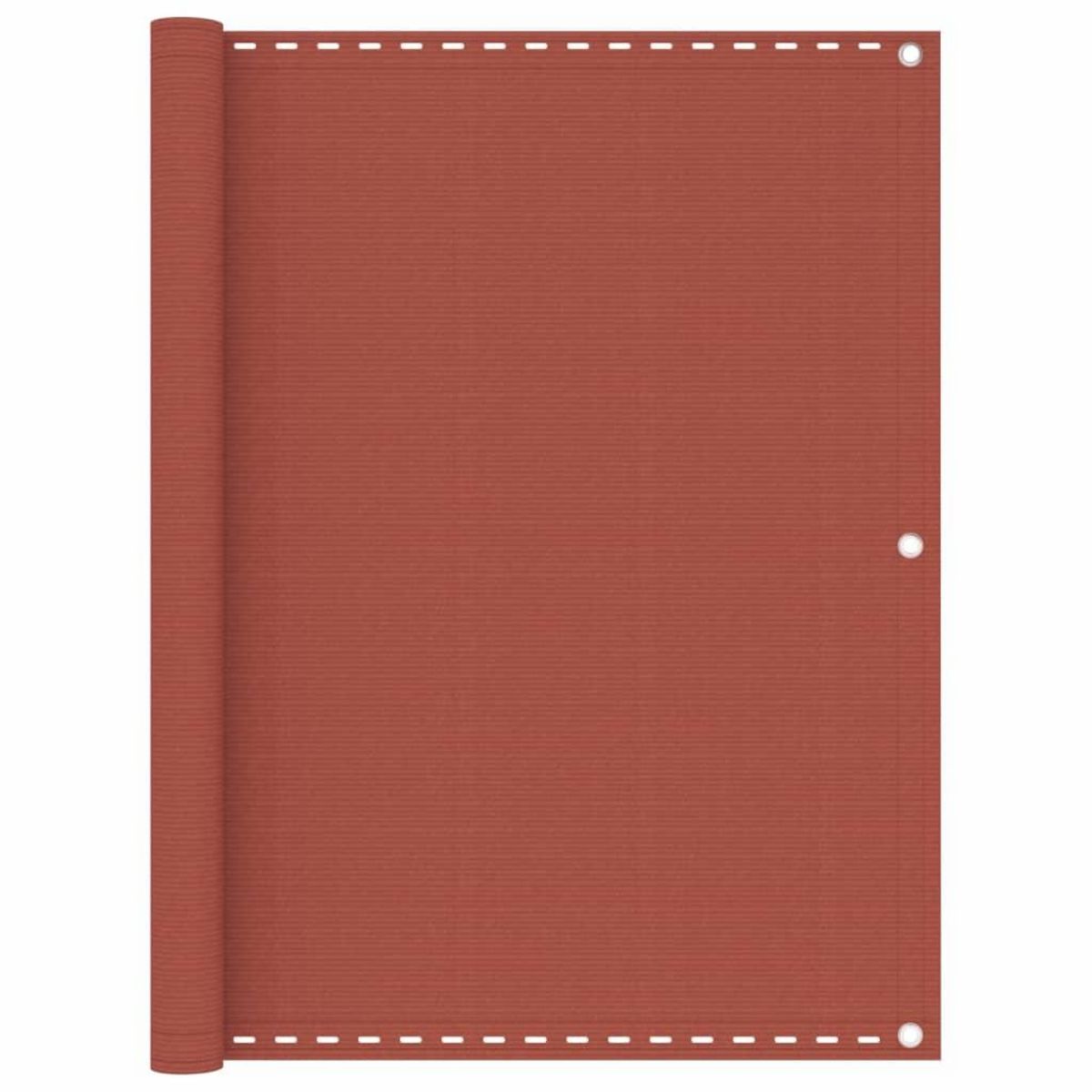 VIDAXL Ecran de balcon Terre cuite 120x600 cm PEHD