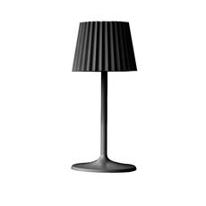 Lampe de table sans fil LED ABBY BLACK Noir Aluminium H30CM