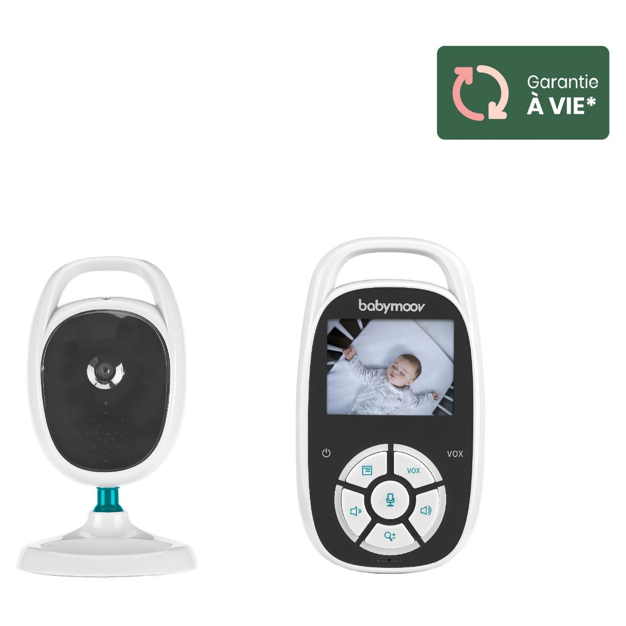 BABYMOOV Babyphone vidéo ultra compact Yoo See - Blanc pas cher 