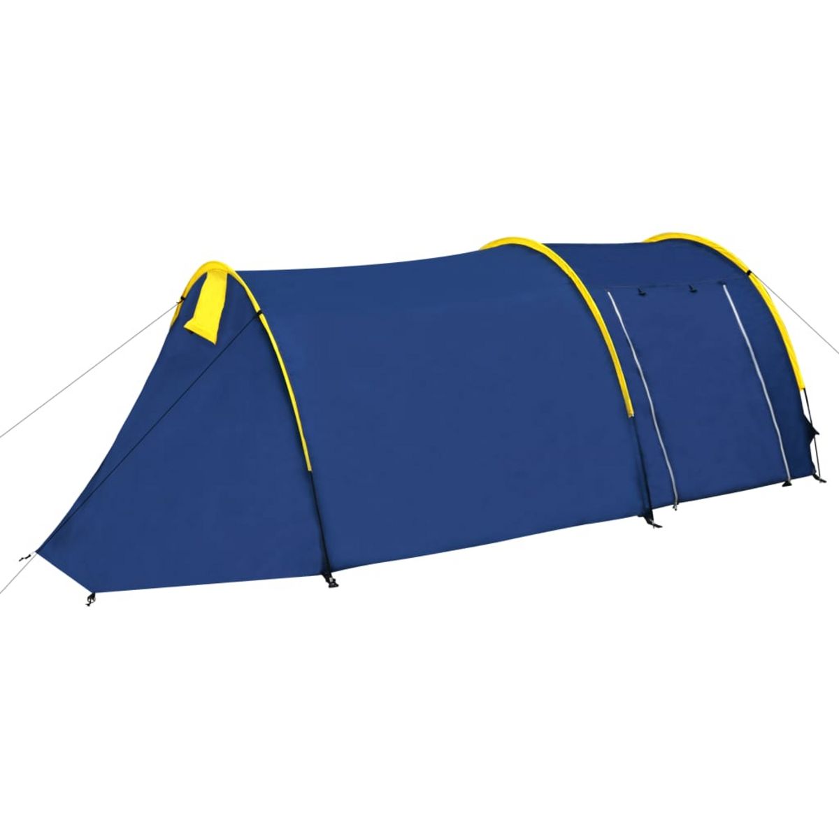 onze Voorzichtigheid Verrijken VIDAXL Tente de camping pour 4 personnes Bleu marine/jaune pas cher -  Auchan.fr