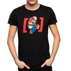 T-shirt Noir Garçon Capslab Mario (Noir)