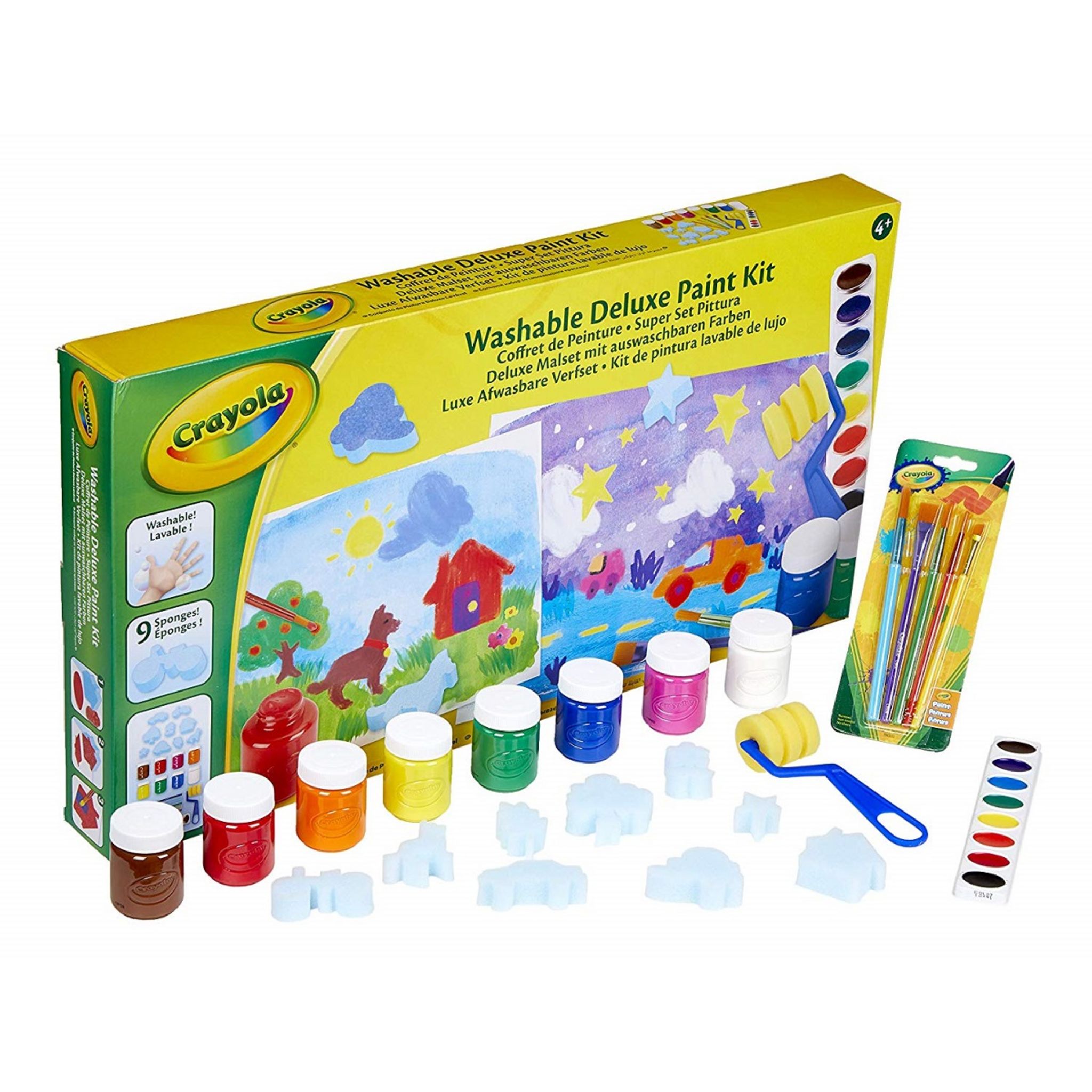 10 pots de peinture lavable Crayola 10 bouteilles de peinture