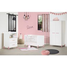 BABY PRICE Chambre bébé complète JOY, coloris rose