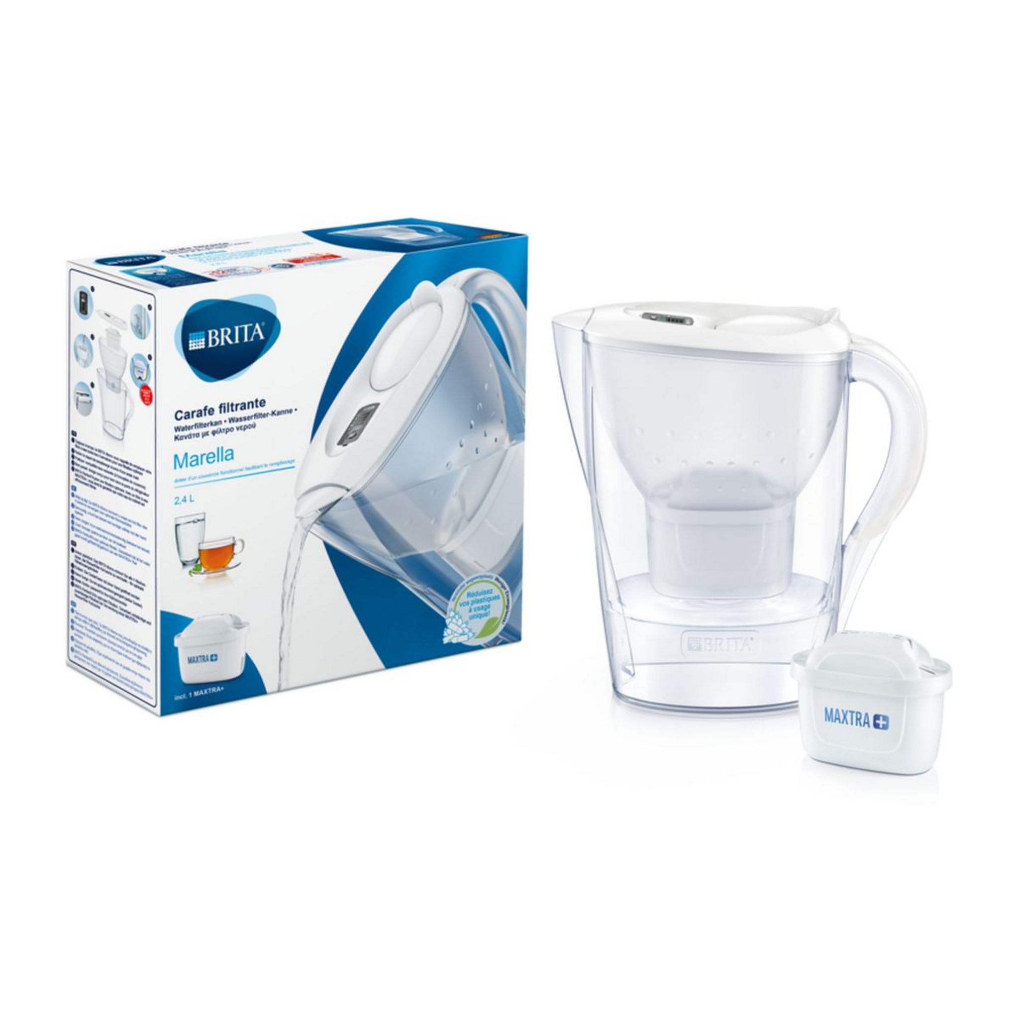 Carafe BRITA MARELLA blanche 100002 Pas Cher 