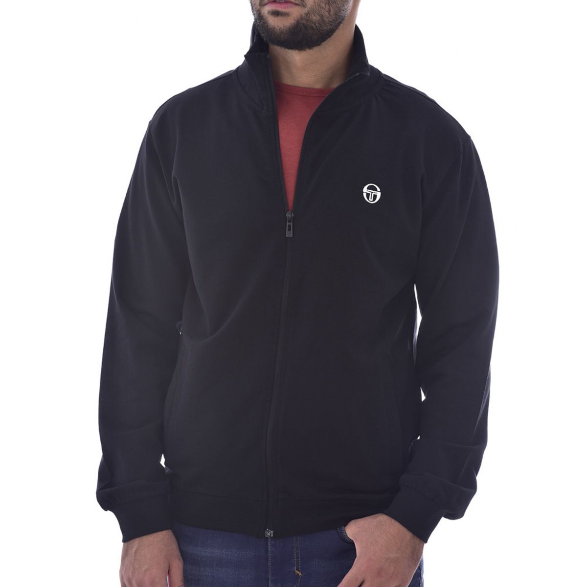 Sergio Tacchini Sweat Zippé Marine Homme Sergio Tacchini Fz Pas Cher