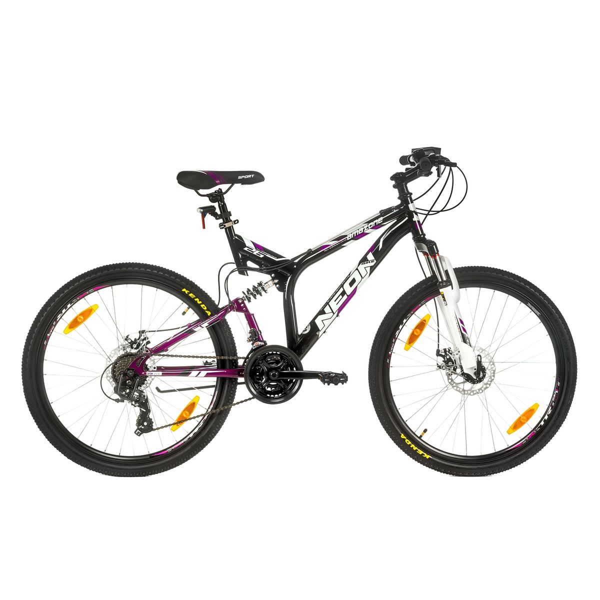 VTT 26 Tout Suspendu Femme Amazone Neon Cadre acier Double