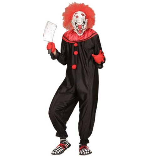 Widmann 06741 - Perruque Clown malveillant, gris/vert, psycho, Halloween,  carnaval, fête à thème