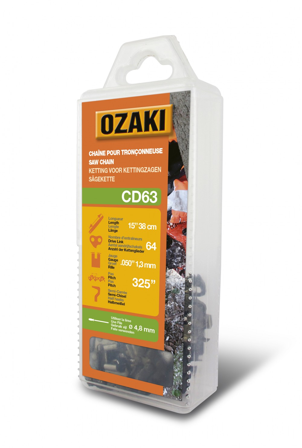 Les 8 Defis D ozaki Liste CENTRALE BRICO Chaîne de tronçonneuse OZAKI semi carrée: .325 .050 (1,3mm)  64 entraîneurs pas cher - Auchan.fr