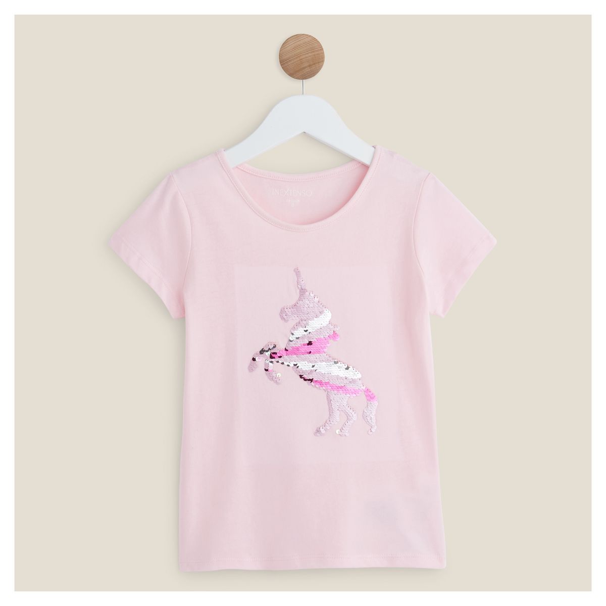 IN EXTENSO T shirt manches courtes licorne sequins r versibles