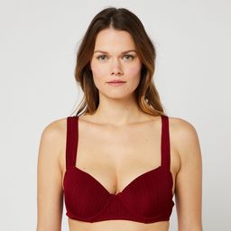 INEXTENSO Haut de maillot de bain Marron femme pas cher Auchan