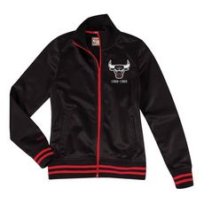 Chicago Bulls Veste noire femme Mitchell & Ness Track Jacket (Noir)