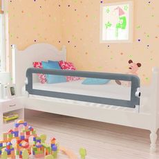 VIDAXL Barriere de lit enfant Gris 150x42 cm Polyester