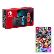 Console Nintendo Switch Joy-Con Bleu et Rouge + Mario Kart 8 Deluxe