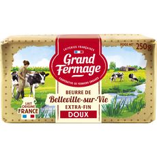 GRAND FERMAGE Beurre doux extra-fin AOP Charentes-Poitou 250g