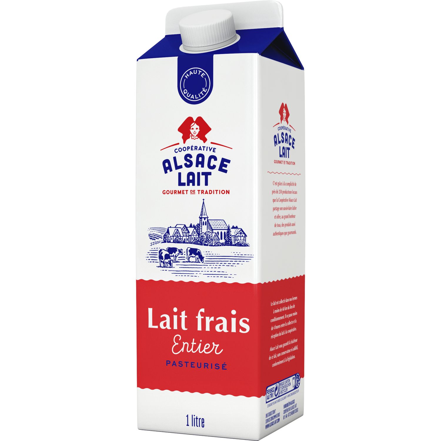 Lait frais de vache pasteurise en bouteille PET de 1L - Plateforme  «E-KOMKOM»