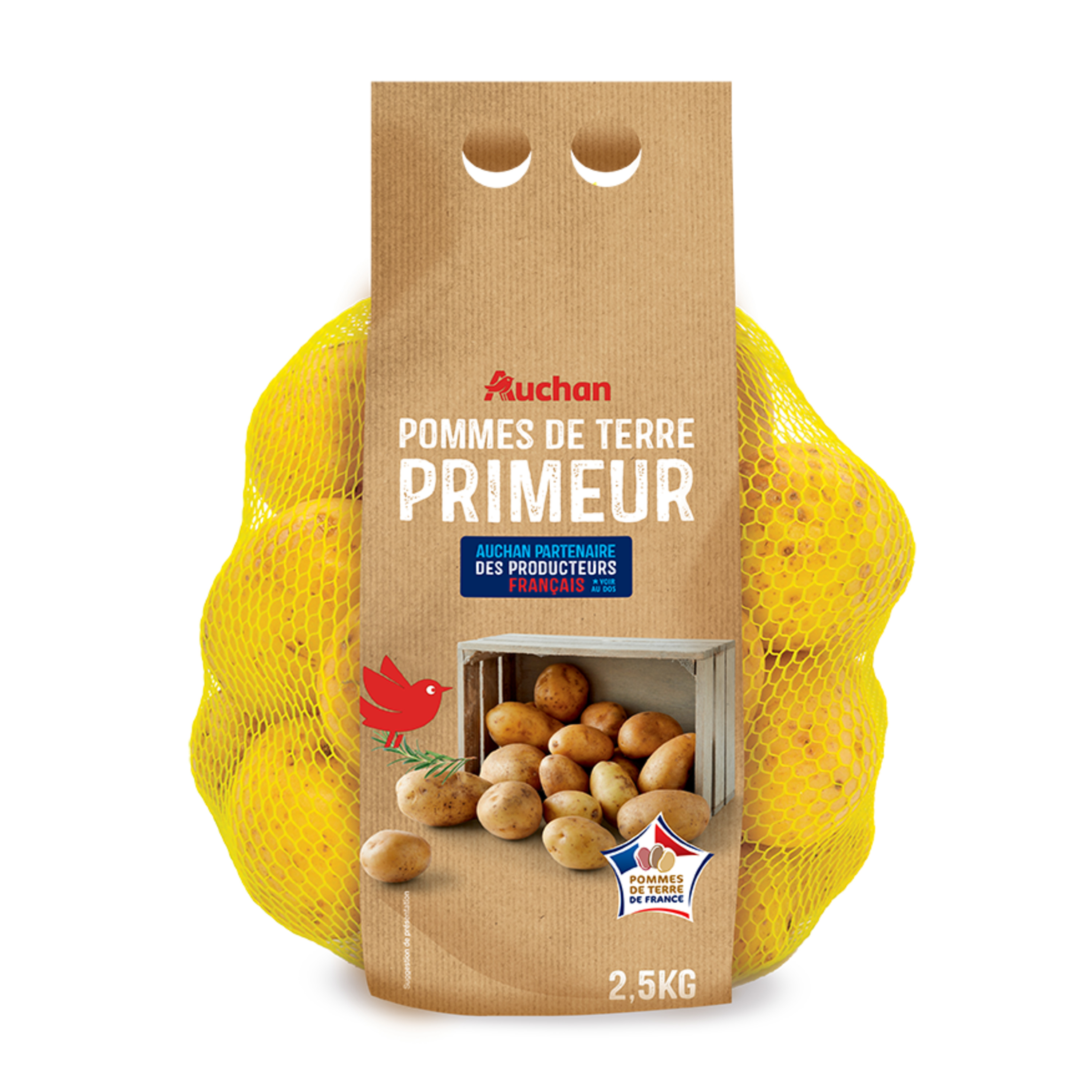 Pommes de terre Vapeur-Raclette Gratin-Rissolées Carrefour - 2,5 Kg