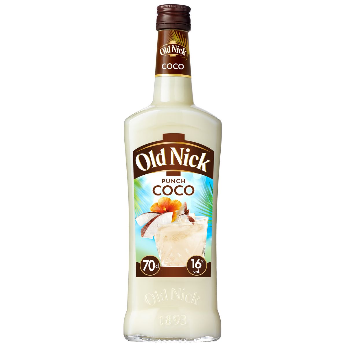 OLD NICK Punch coco à base de rhum 16% 70cl