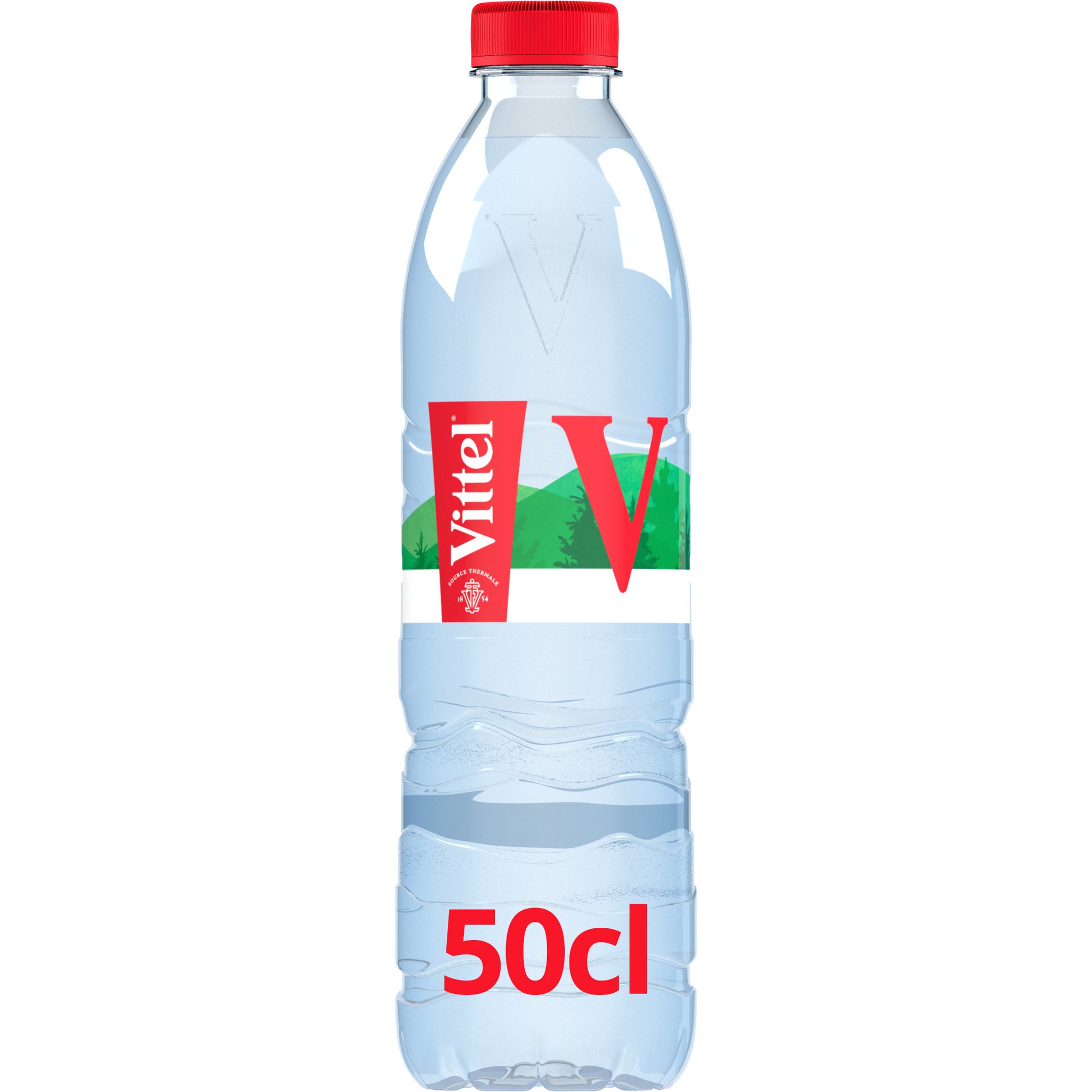 VITTEL Pack de 24 bouteilles plastiques d'eau de 50 cl