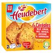HEUDEBERT Biscottes 6 céréales 2x17 biscottes 300g