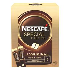 NESCAFE Café soluble en stick 25 sticks 50g