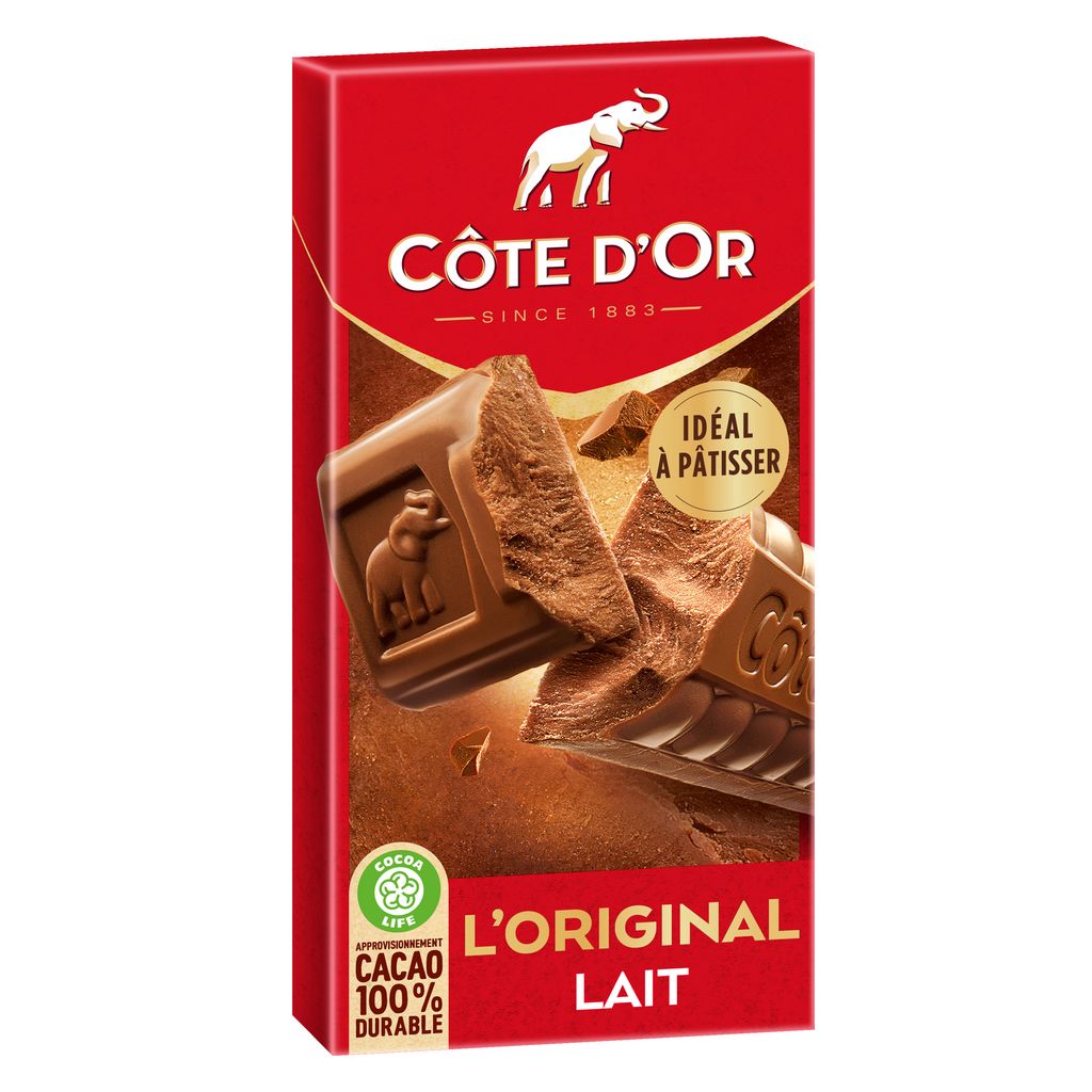 COTE D'OR L'Original tablettes de chocolat au lait 2 pièces 2x200g pas cher  