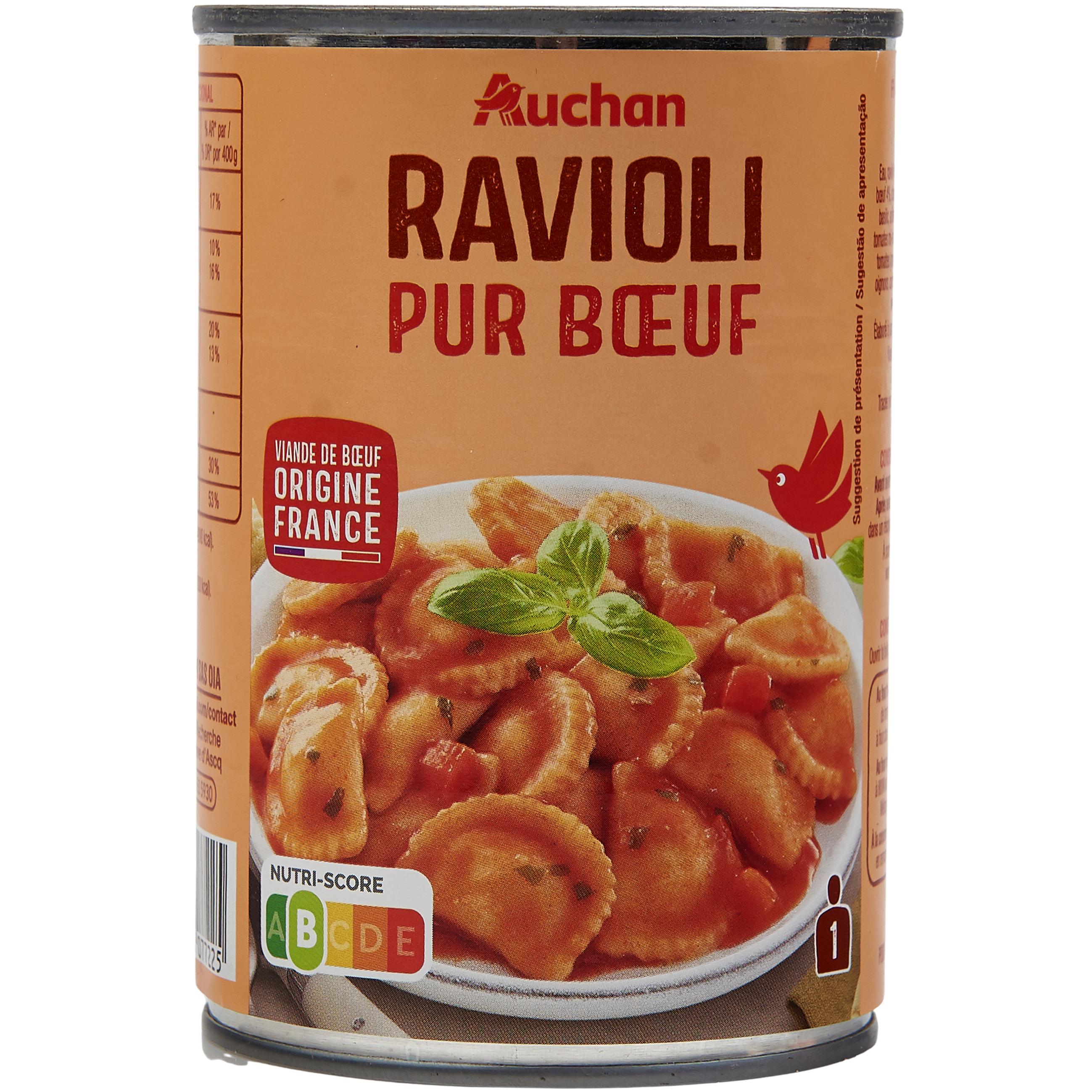 PANZANI Ravioli pur bœuf 2 personnes 800g pas cher 