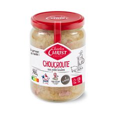 CHARLES CHRIST Choucroute aux petits lardons et riesling en bocal porc français 2 personnes 790g