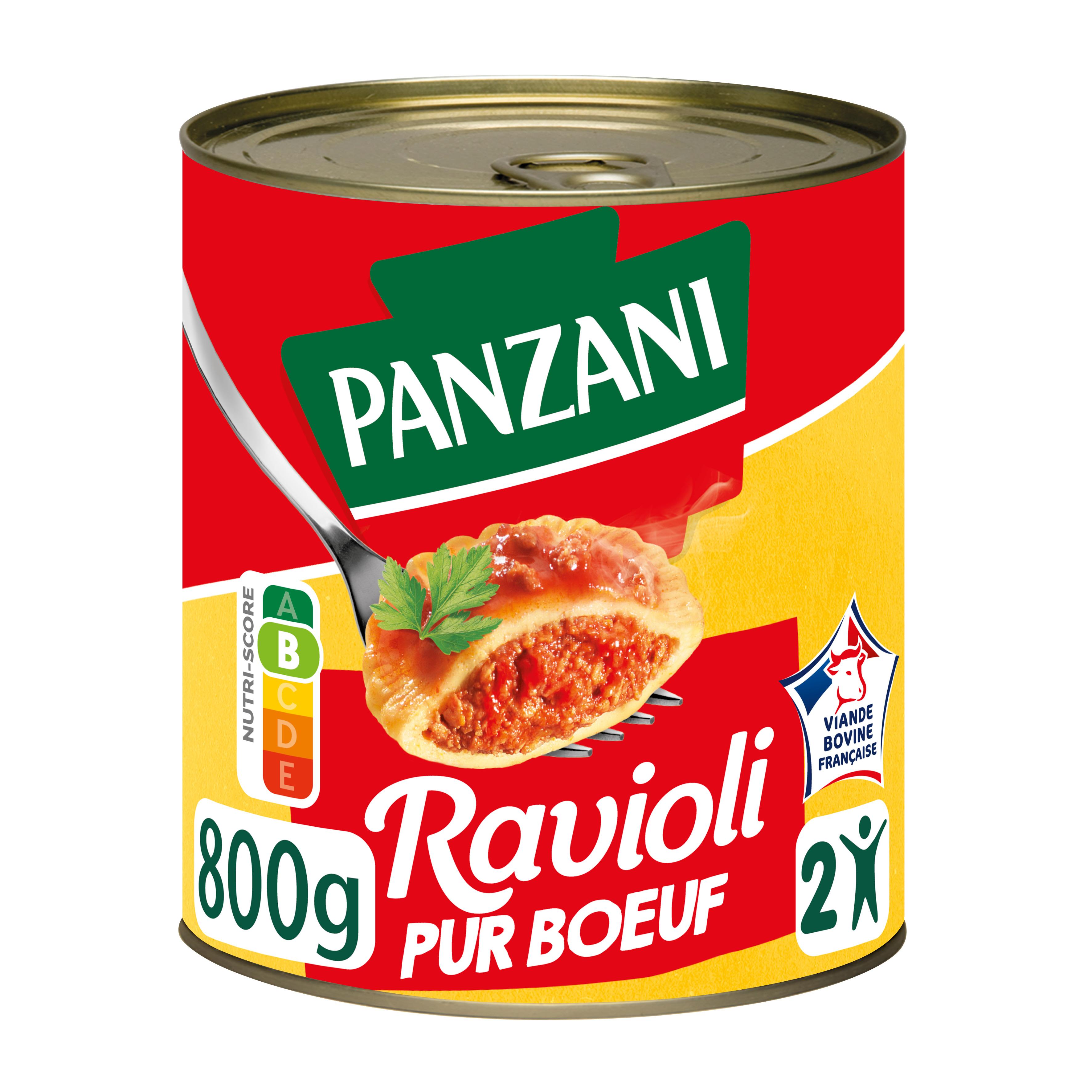 PANZANI Ravioli pur bœuf 2 personnes 800g pas cher 