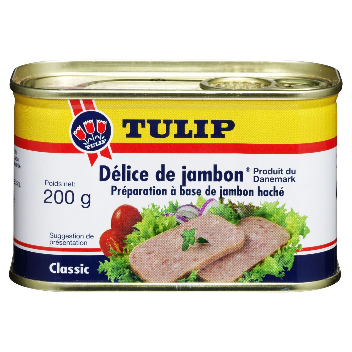 TULIP Délice de jambon préparation à base de jambon haché 200g pas cher 