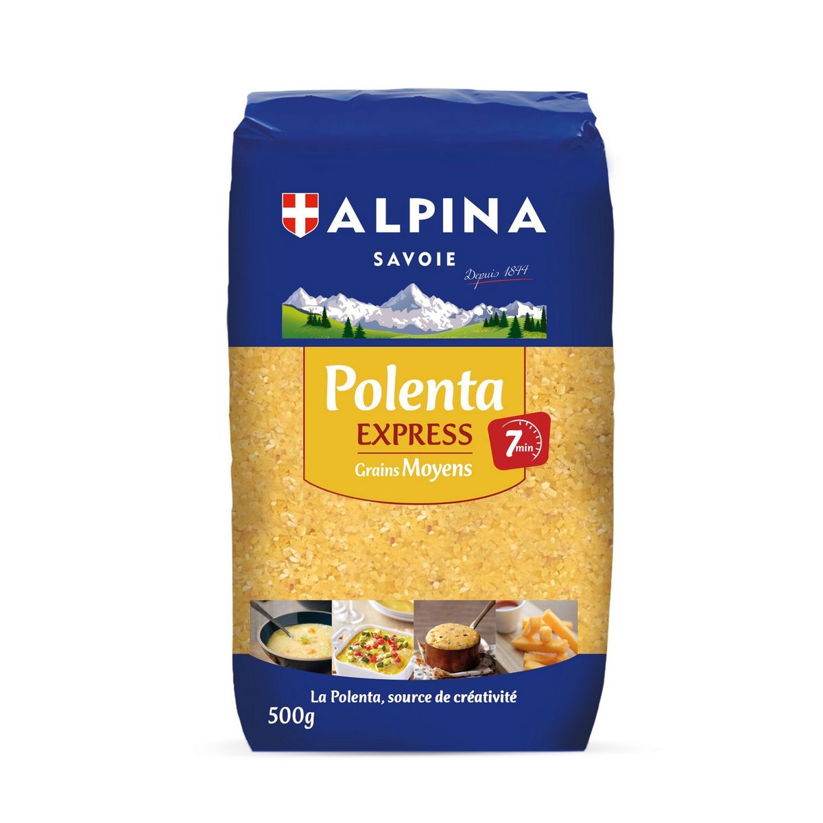 ALPINA SAVOIE Polenta express 7min grains moyen sans gluten 500g