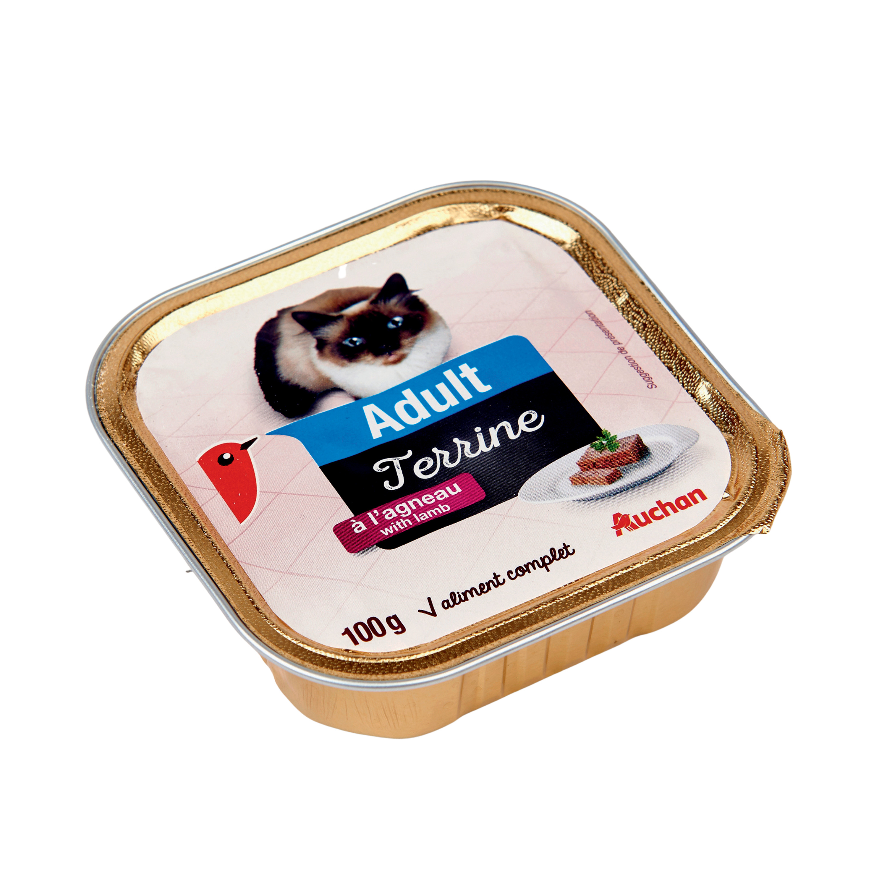 AUCHAN Emincés en gelée viandes pour chat 12x100g pas cher 