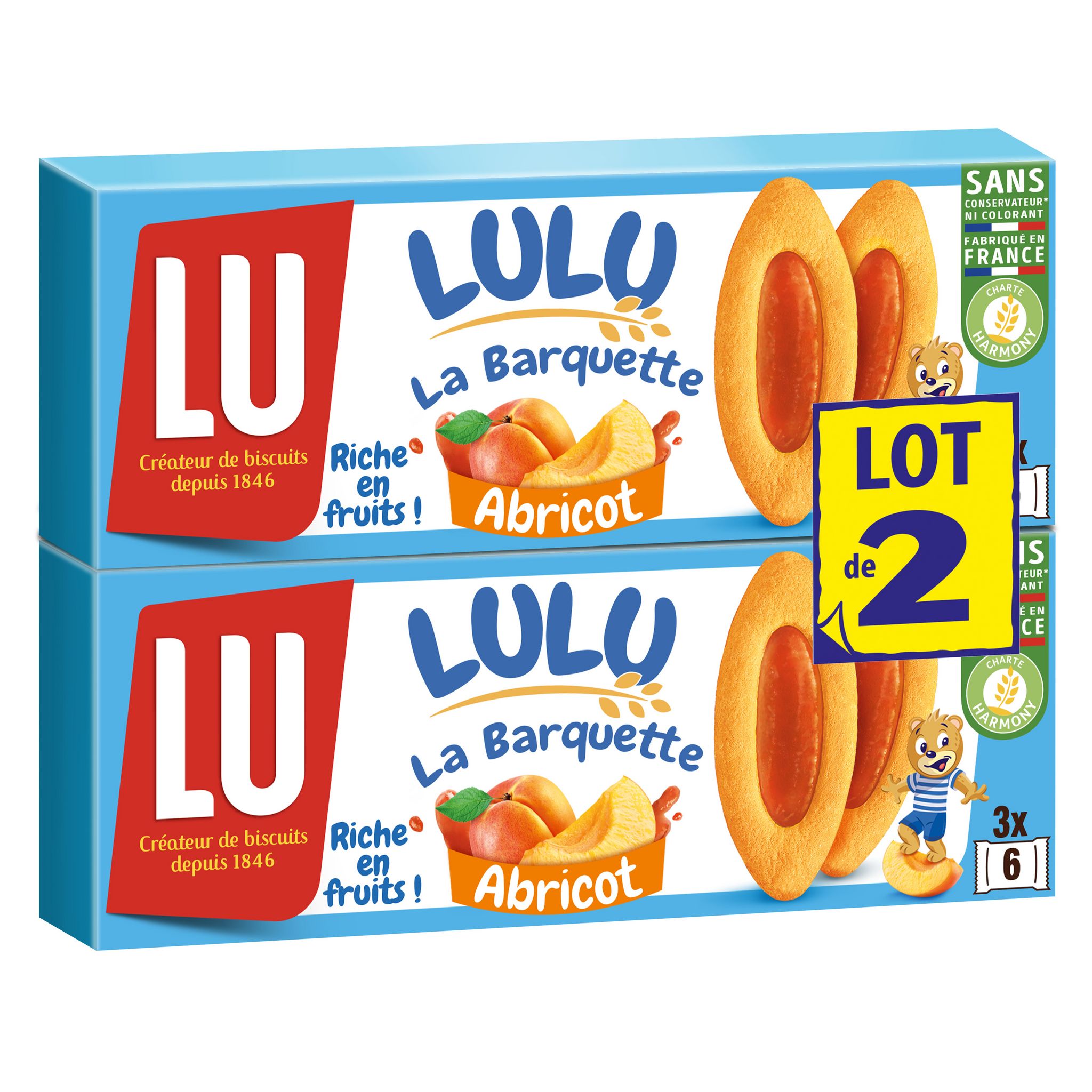 Lu Lulu apricot barquette – Mon Panier Latin