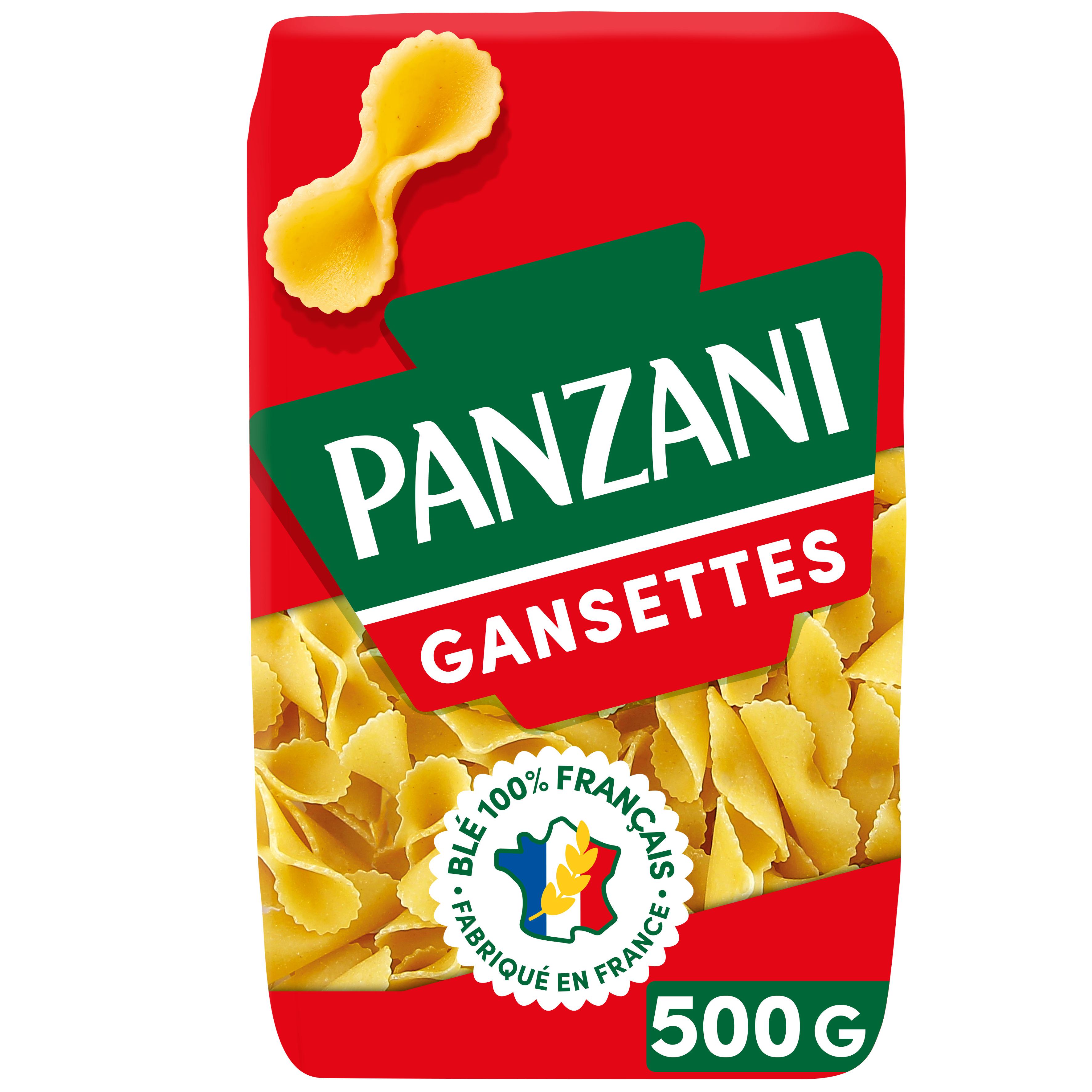 PANZANI Gansettes filière blé responsable français 500g pas cher