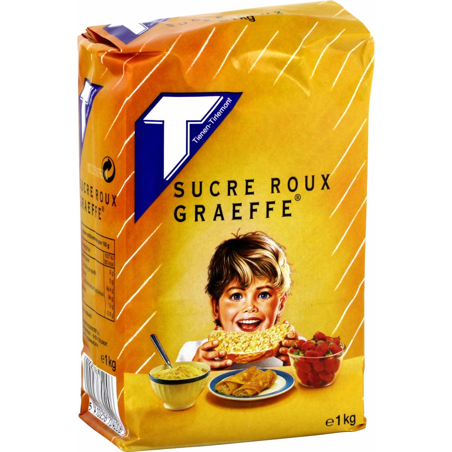 GRAEFFE Sucre roux en poudre 1kg pas cher 