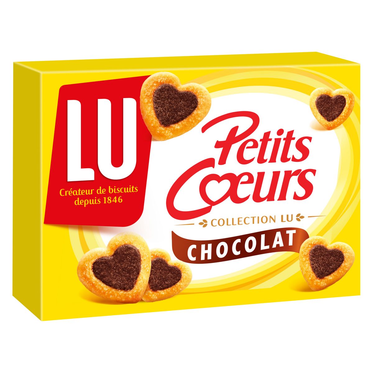 LU Petits cœurs biscuits feuilletés au chocolat 125g