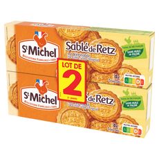 ST MICHEL Biscuits sablés de Retz le véritable, sachets fraîcheur Lot de 2 2x120g
