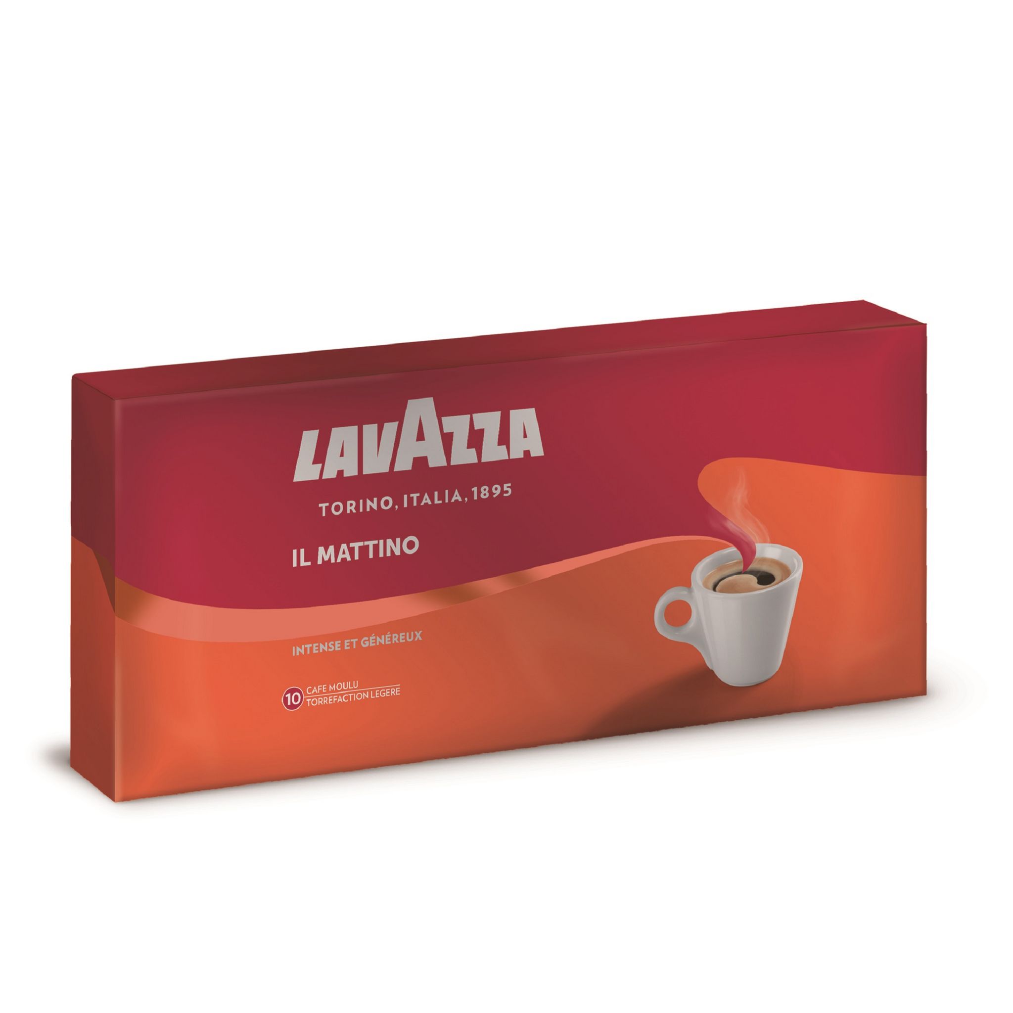 Lavazza Café moulu torréfaction légère, 100% arabica, n°5 