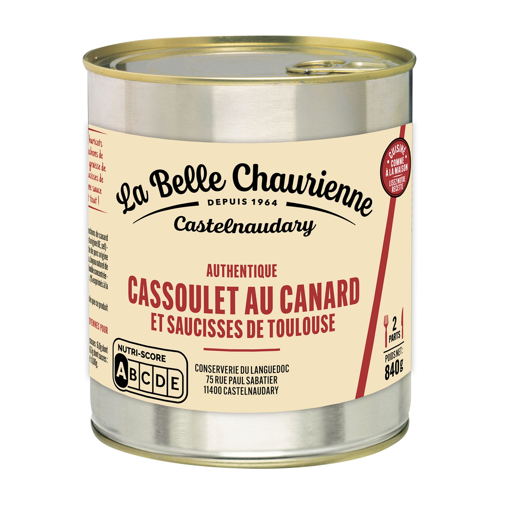 William Saurin Cassoulet Boite 840 g net : : Epicerie