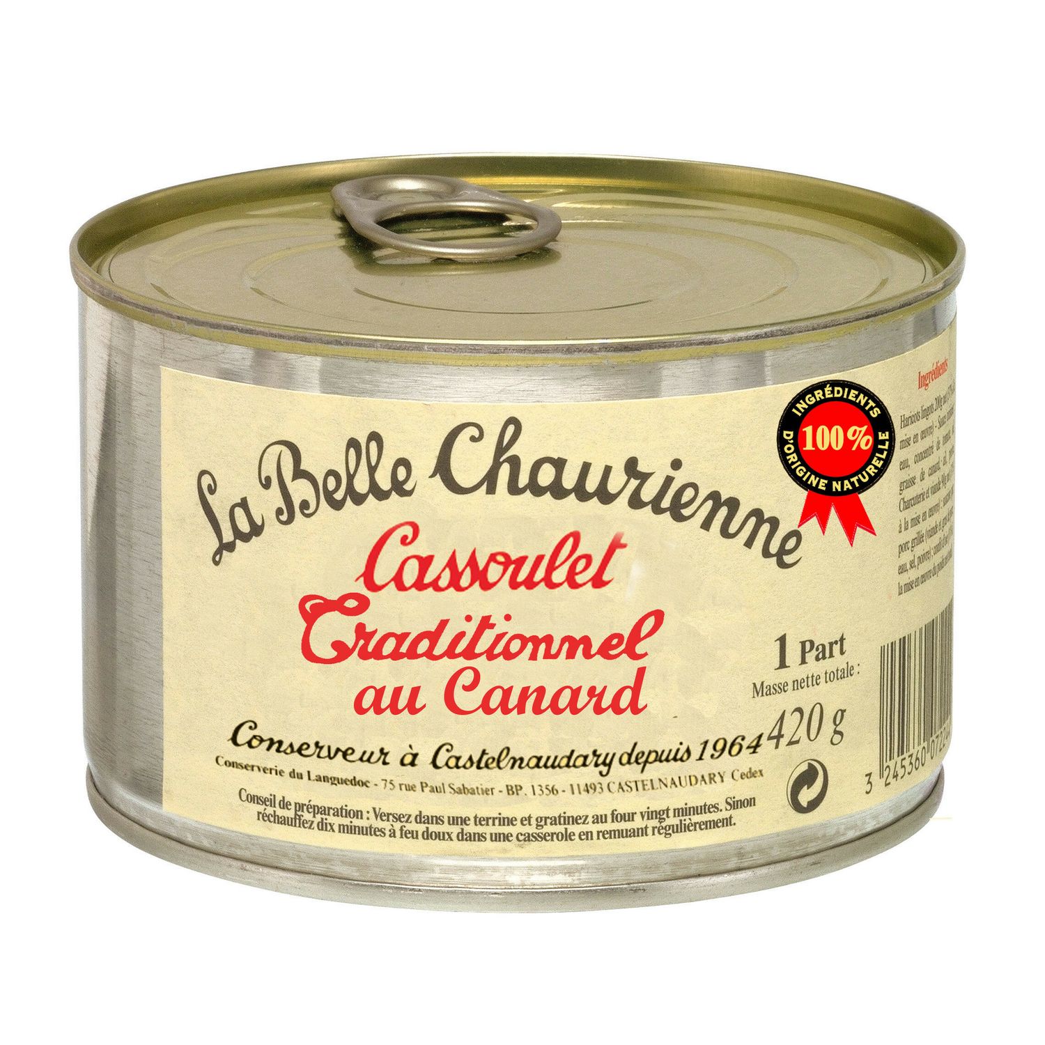 Cassoulet de canard La Belle Chaurienne