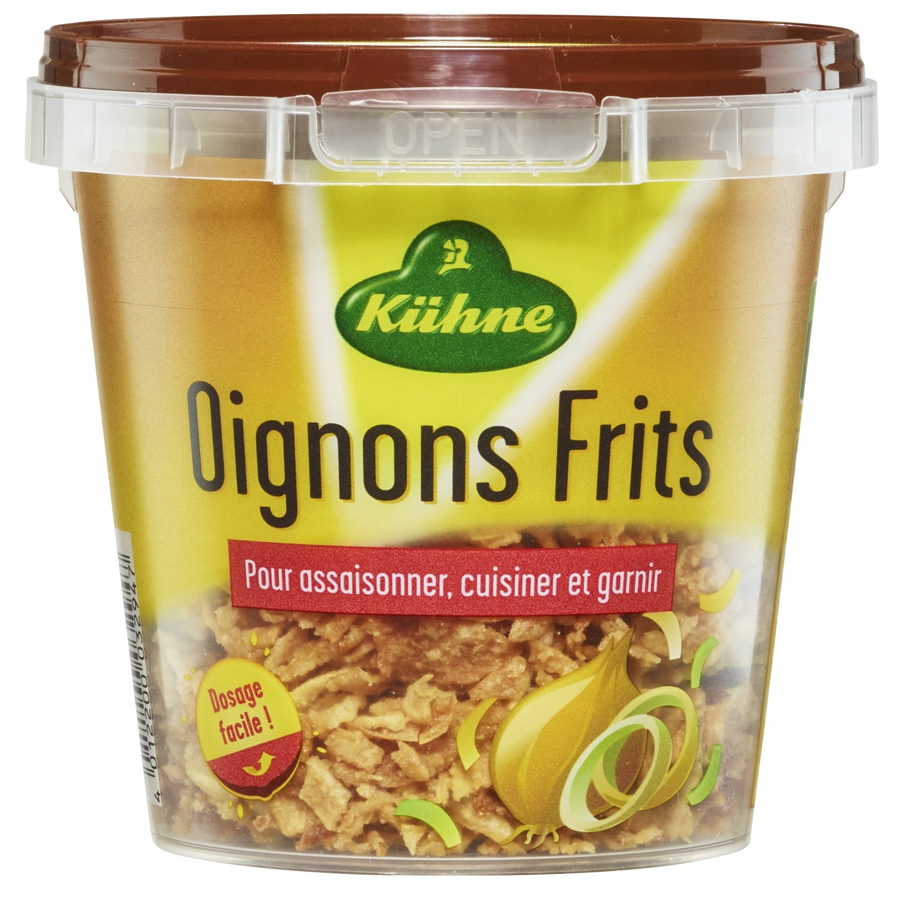 KUHNE Oignons frits 100g pas cher 