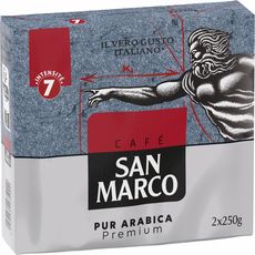 SAN MARCO Café moulu pur arabica premium 2X250g