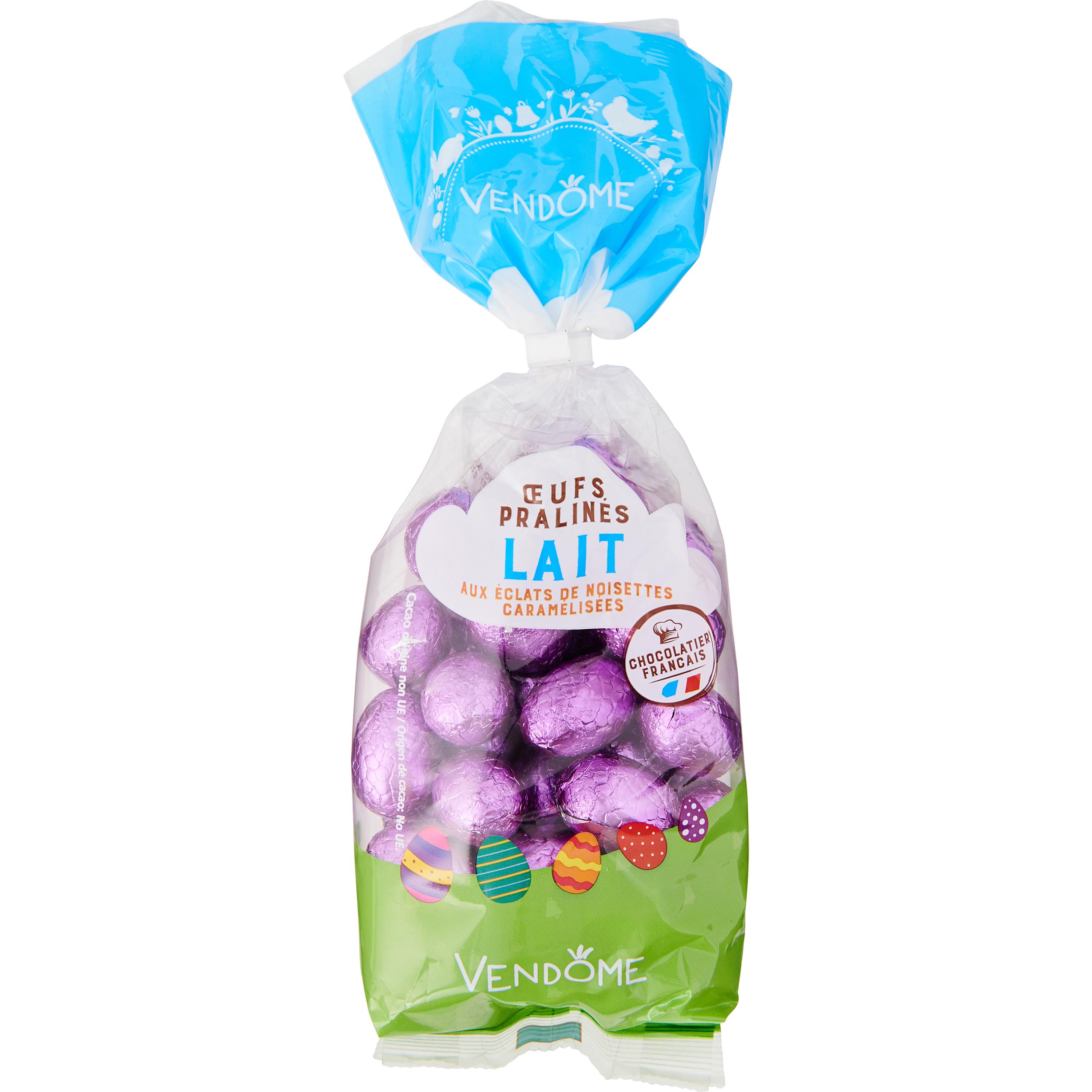 VENDOME Vendome oeuf fourrage chocolat au lait sucre pétillant 200g pas  cher 