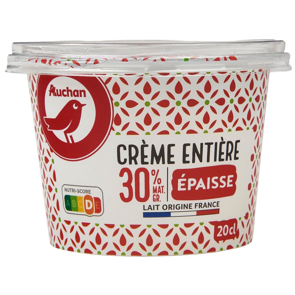 Crème Fraîche Épaisse Entière CARREFOUR CLASSIC