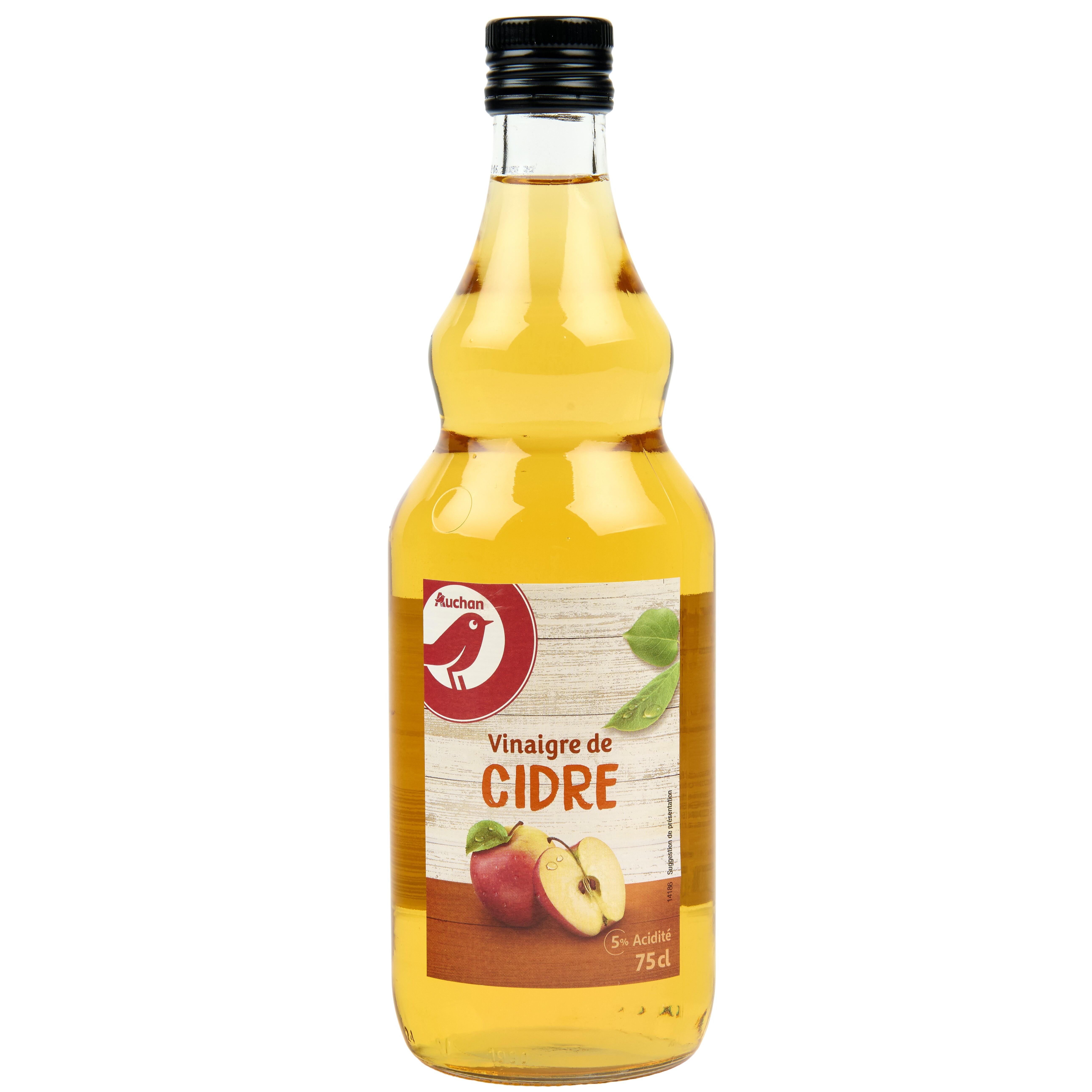 AUCHAN BIO Vinaigre de cidre 50cl pas cher 