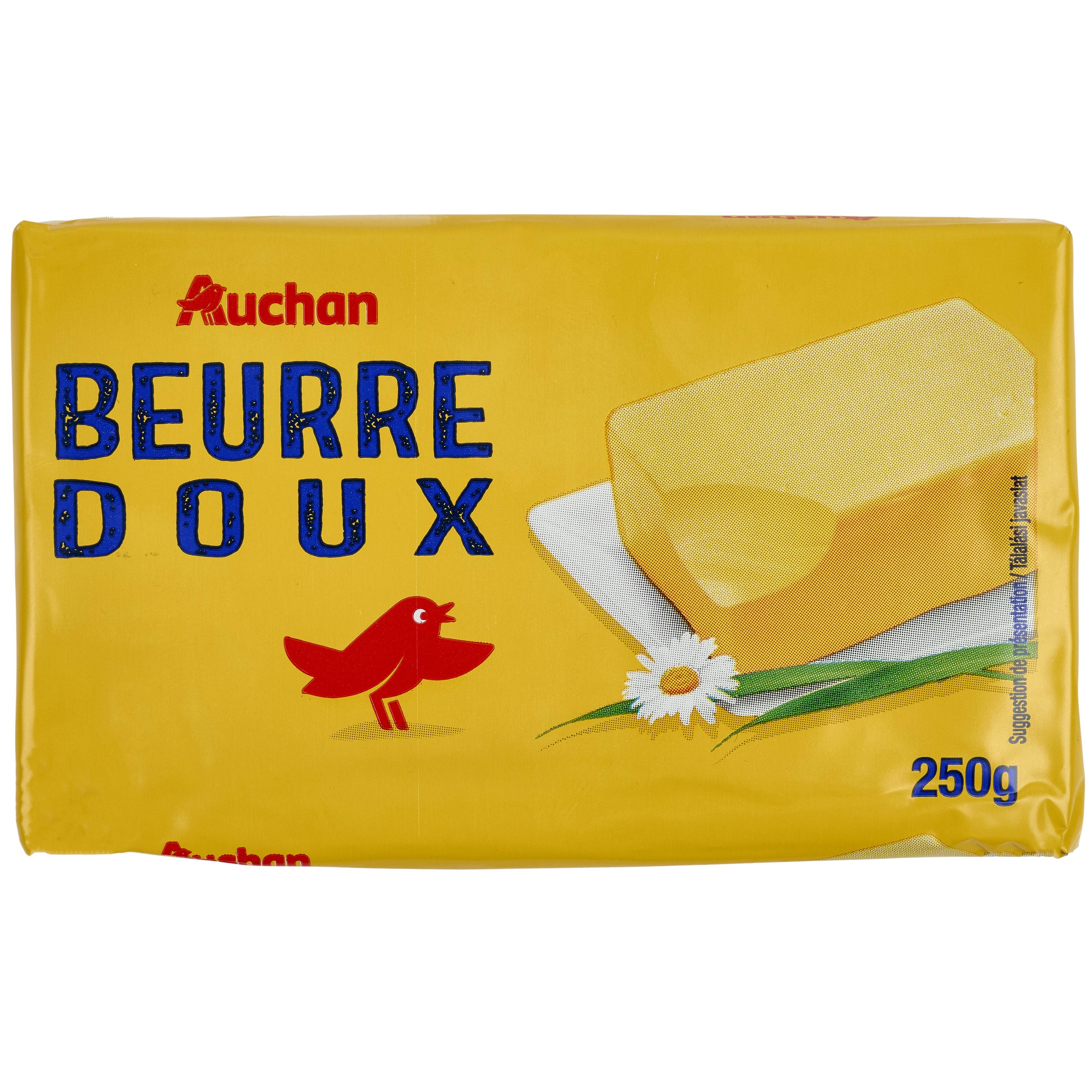 Beurre doux plaquette 250 g