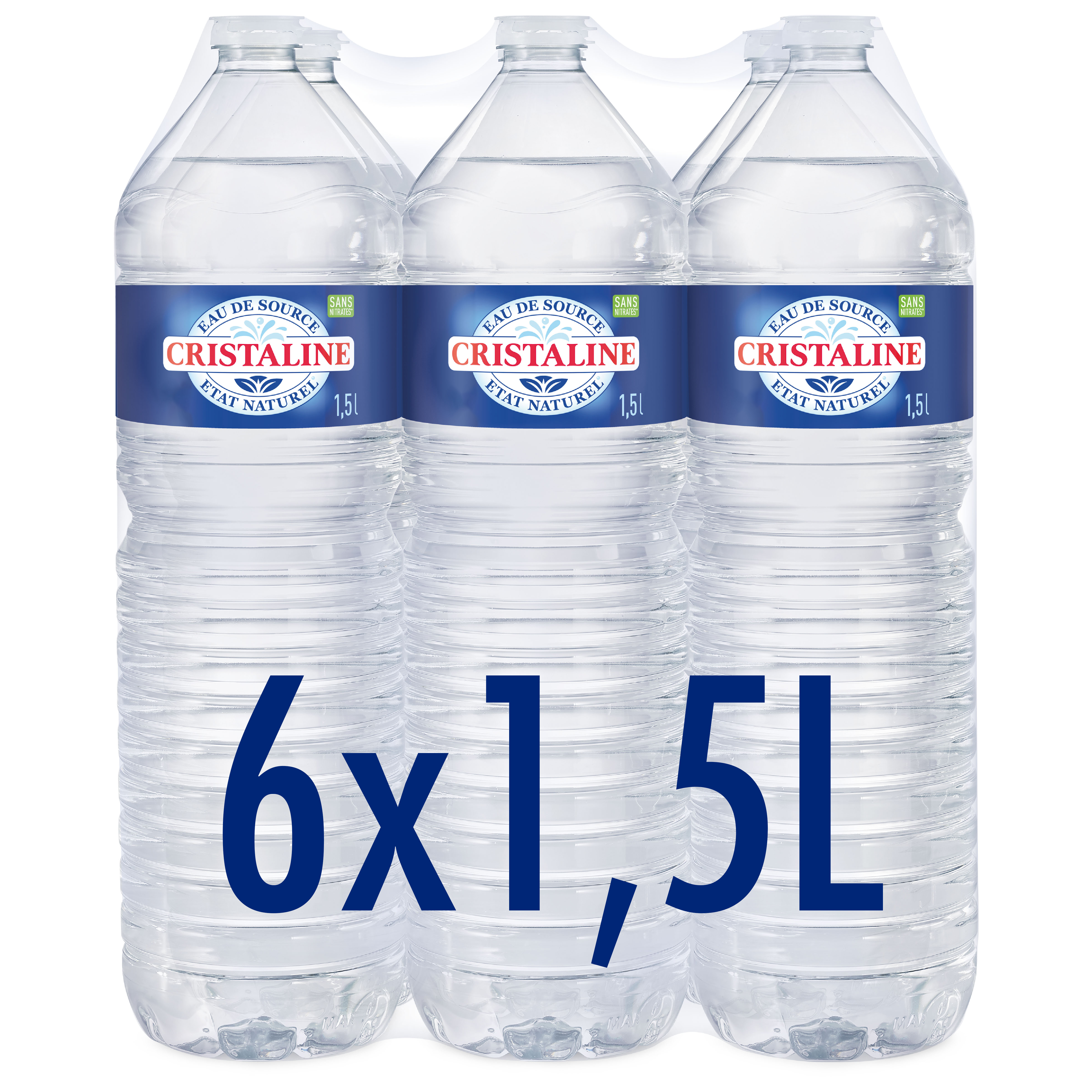 AUCHAN Eau minérale naturelle source Orée du bois 6x1,5l pas cher 