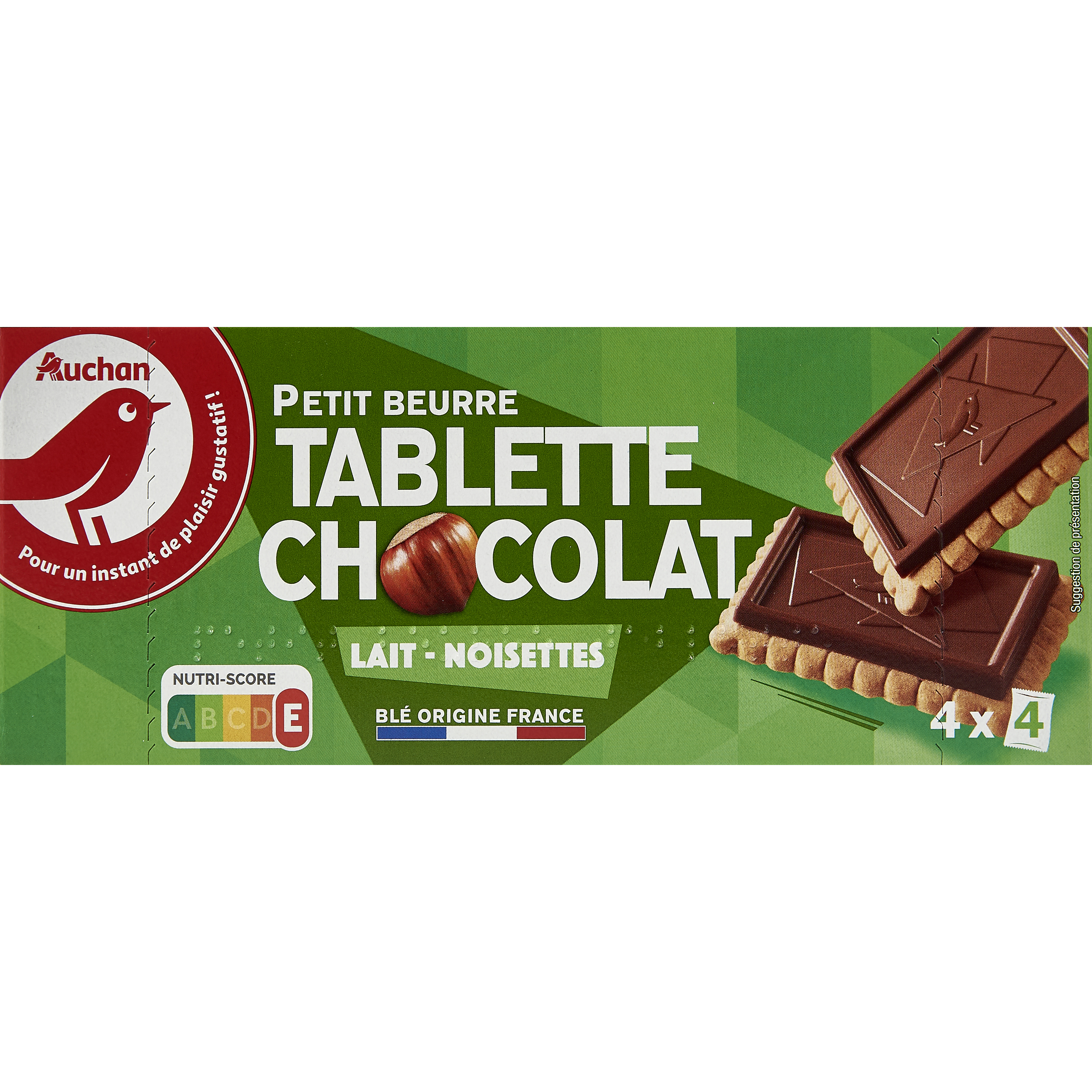 Calories et les Faits Nutritives pour LU Petit Écolier Chocolat au Lait