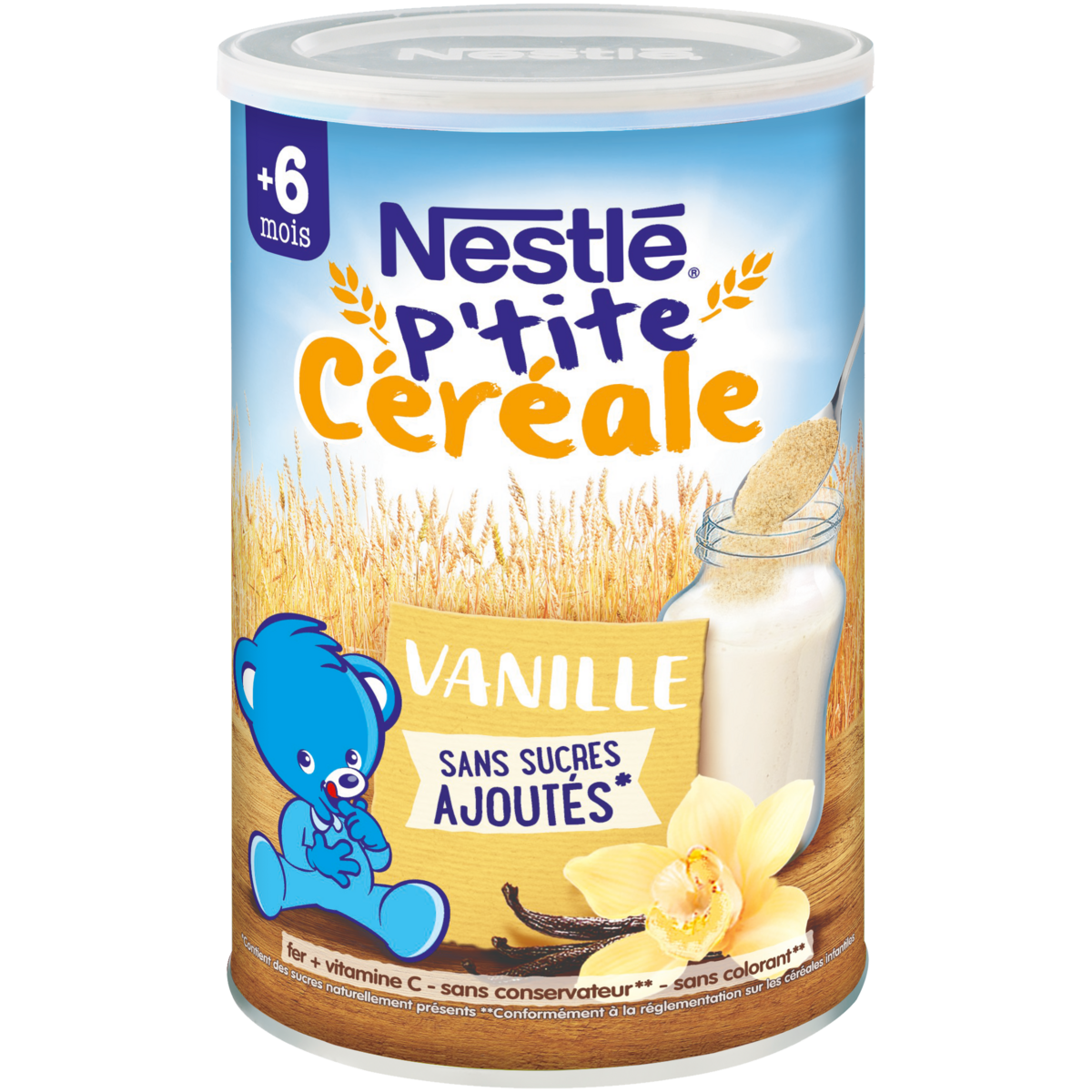 NESTLE P'tite céréale à la vanille en poudre dès 6 mois 400g