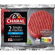 CHARAL Steaks Hachés Pur Bœuf 5%mg 2 pièces 260g