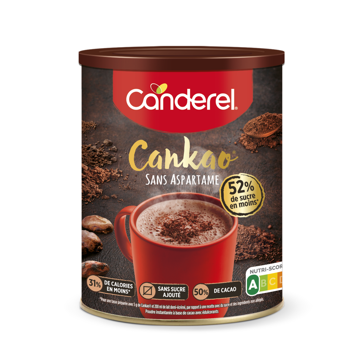 AUCHAN Chocolat en poudre 100% cacao non sucré 250g pas cher 